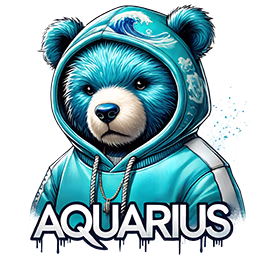 Aquarius zodiac bear