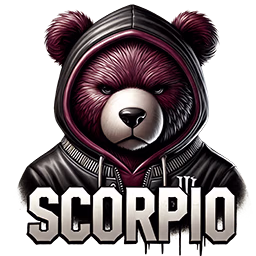 Scorpio zodiac bear